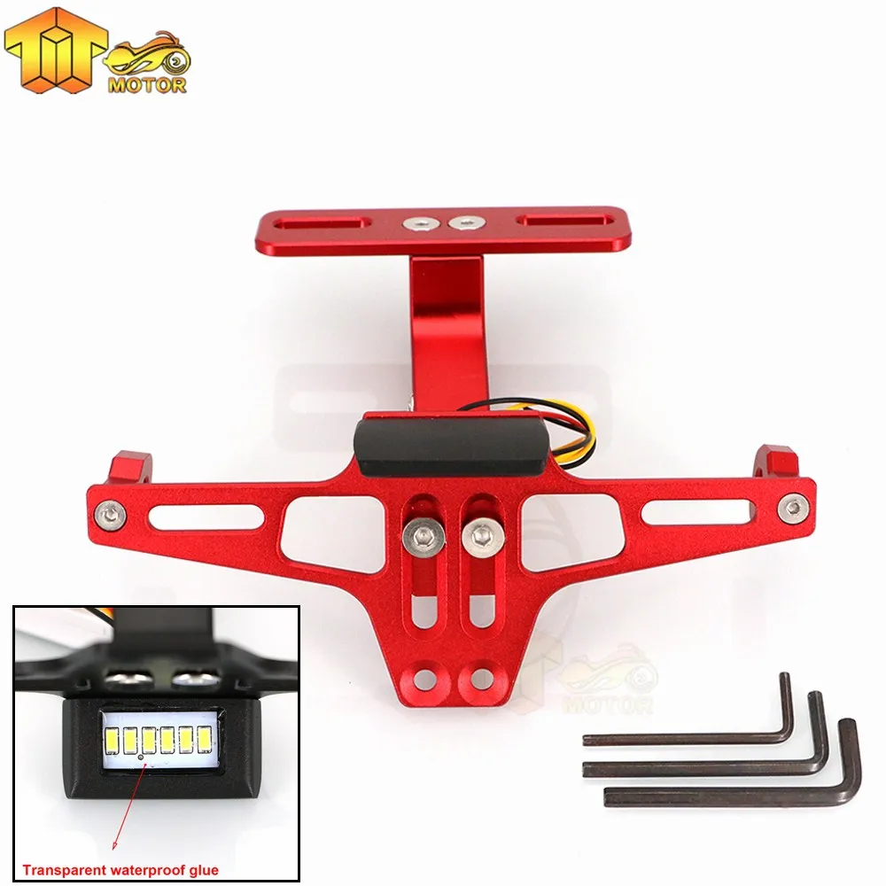 CK крупного рогатого скота Мотоцикл Регулируемый номерной знак рамка держатель