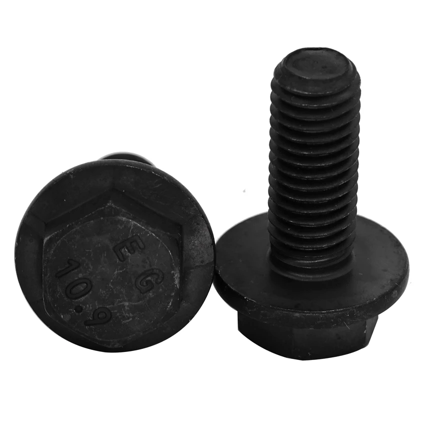 

M5 M6 M8 10.9 Grade Black Carbon Steel GB5789 Screw Full Thread Half Thread External Hex Hexagon Machine Flange Bolt