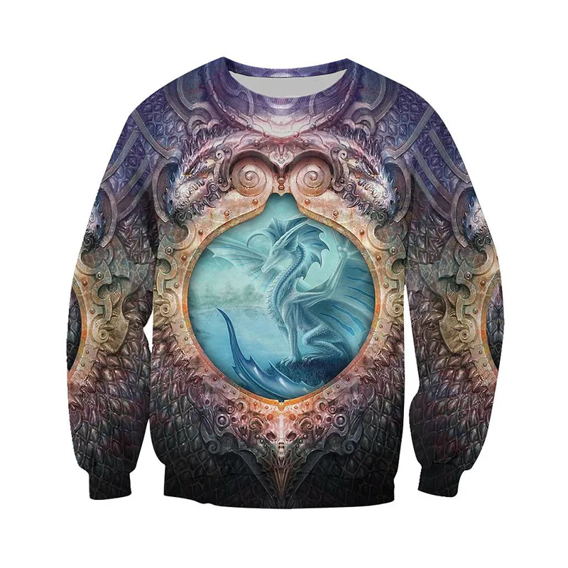 

Beautiful dragon 3D all print art zipper shirt casual shirt fashion street hip hop Hoodie