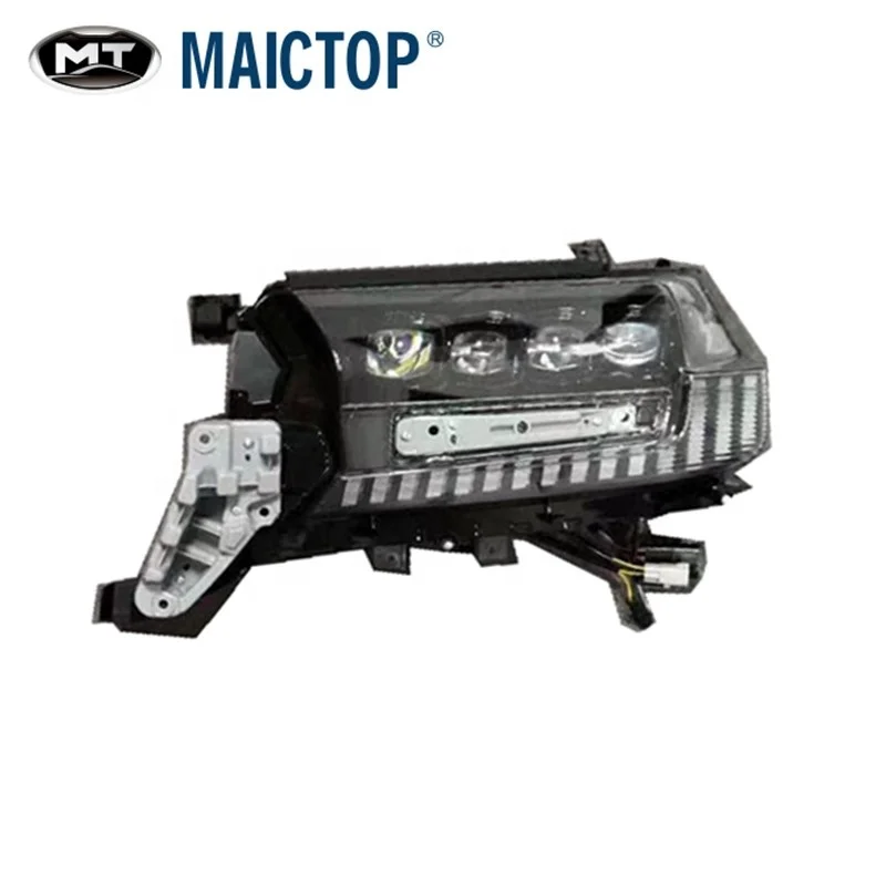 

Maictop Auto Parts New Model 4 Eyes LED Head Light for Land Cruiser FJ200 2020