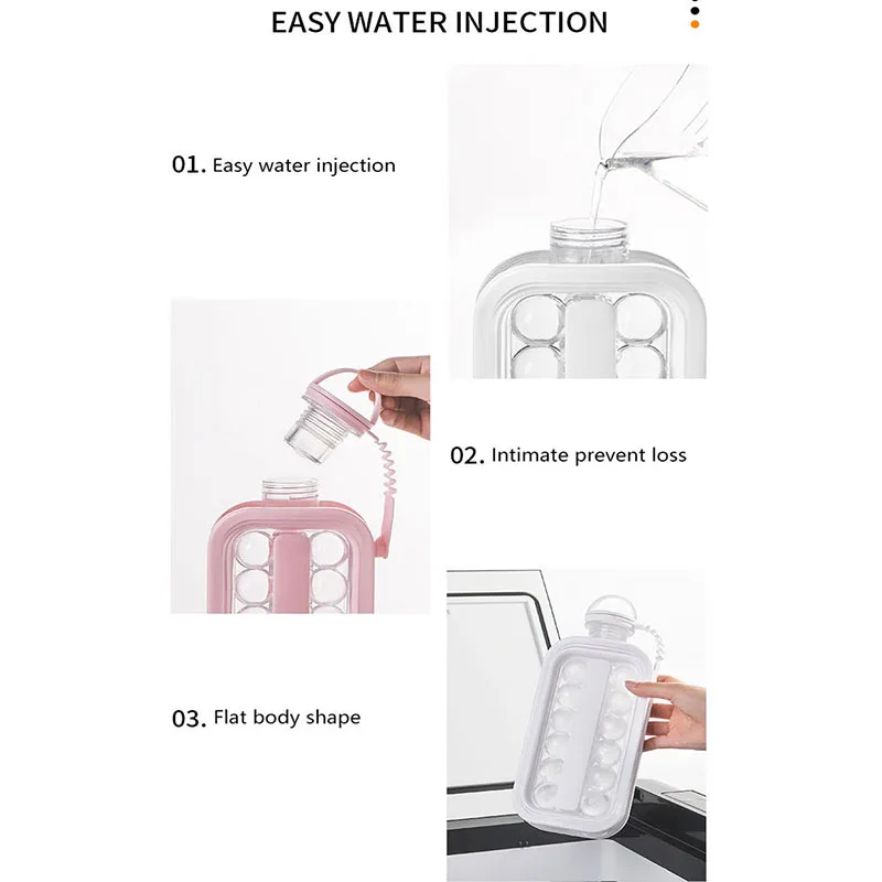 Kopen Ijs Bal Pot 2 In 1 Draagbare Ijs Waterkoker Ice Ball Mold Voor Whiskey Cocktail Diy Ronde Ice Ball Party Voor Bar Keuken Accessoires