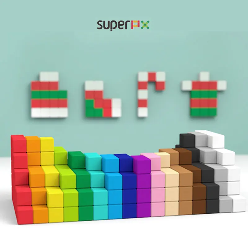 Bloques de construcci&oacute;n coloridos para ni&ntilde;os, juguetes educativos de inteligencia, regalo de cumplea&ntilde;os-1