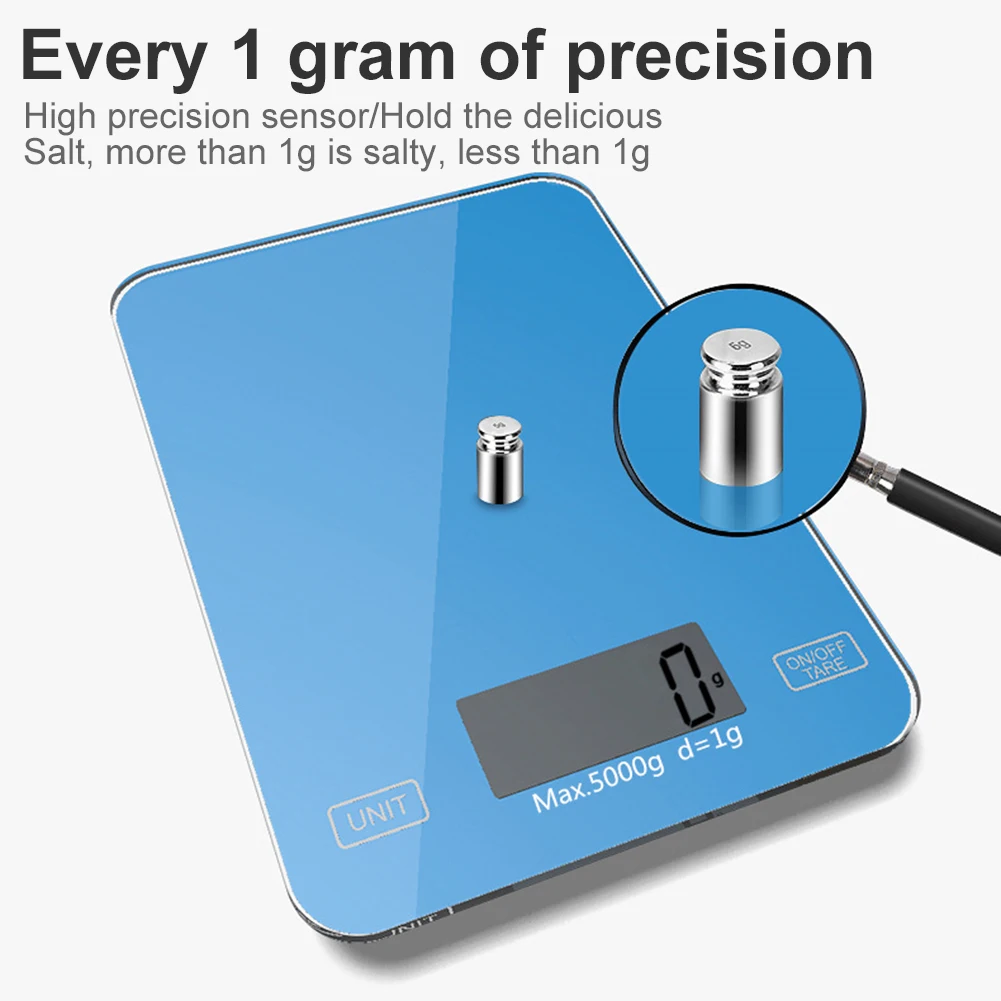 Бытовые кухонные портативные электронные весы светодиодный цифровой