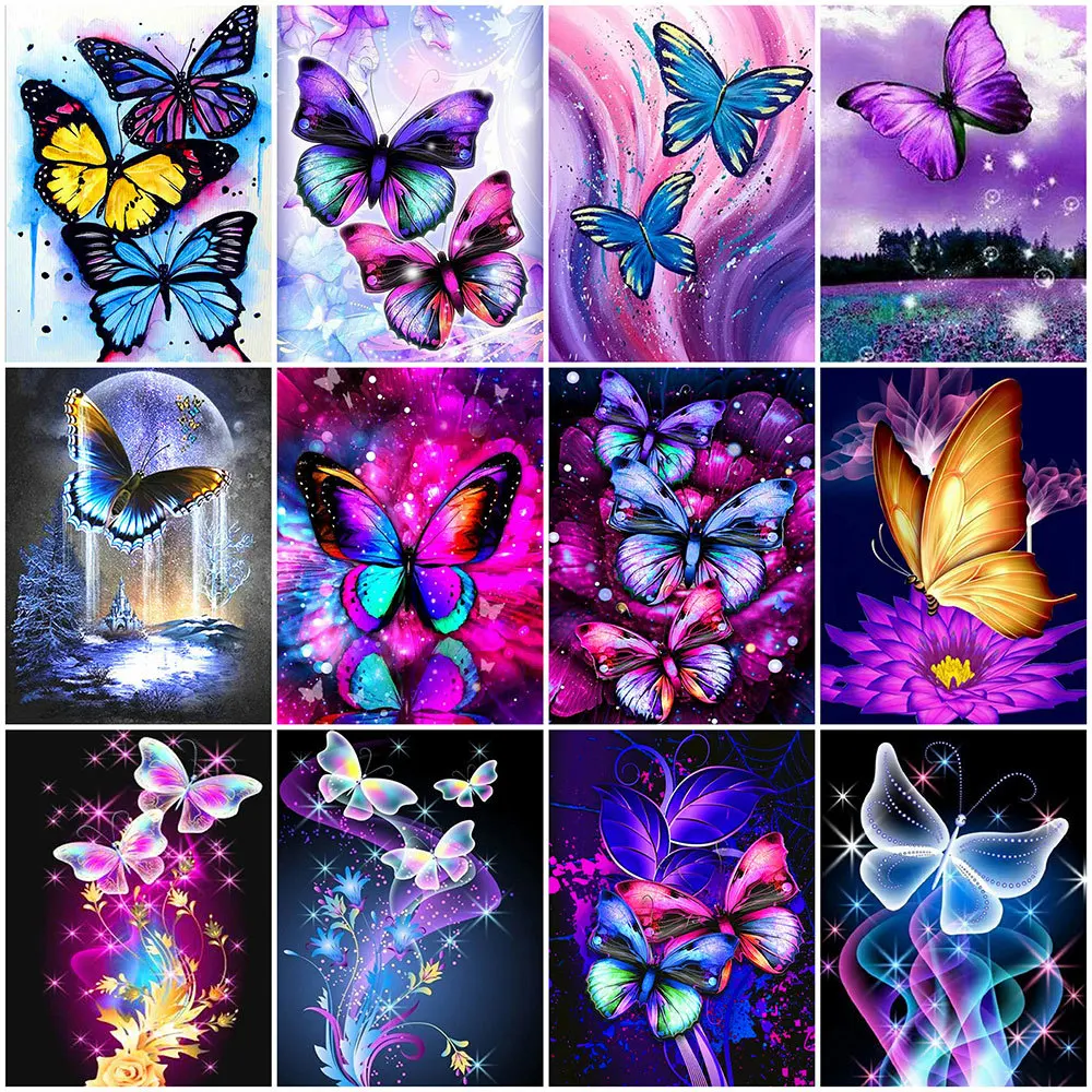 

MomoArt DIY Бриллиантовая мозаичная бабочка животное картина разразы алмазная живопись вышивка крестиком искусство домашний декор
