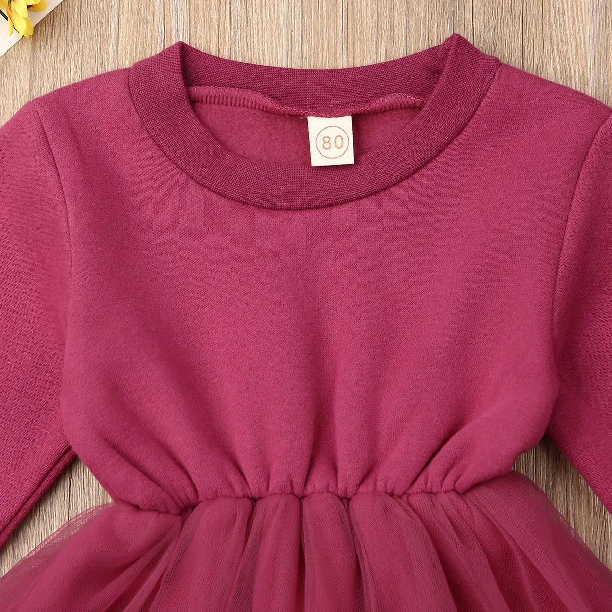 2019 детская весенне-осенняя одежда для маленьких девочек Кружевное платье-пачка с