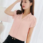 Женская шифоновая блузка и рубашки элегантные женские формальные офисные блузы рубашки для женщин женская одежда размера плюс XXXL