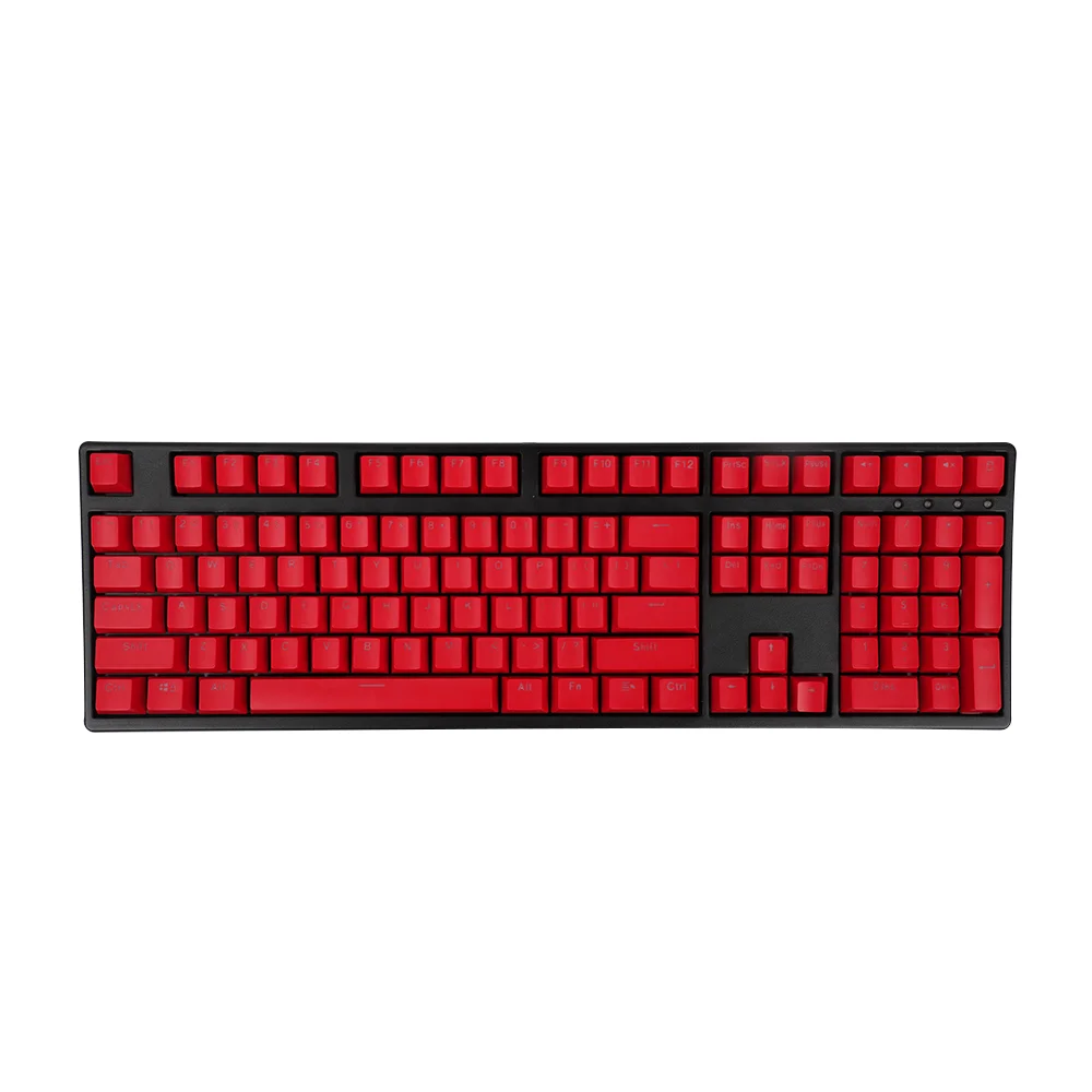 108 Keys Mechanical Keyboard Keycap Red Transparent Backlight ABS Suit for Anne Pro 2 GK61 SK61 GK64 Game PC Laptop