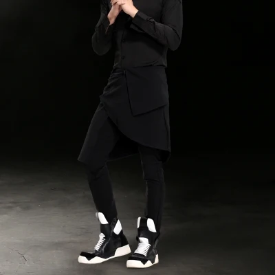 Мужская юбка от кутюр мужские брендовые облегающие брюки костюм для ног