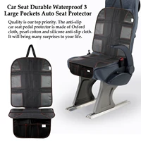 car seat durable waterproof 3 large pockets automotive seat protector black car interior accessories seat protector supplies
