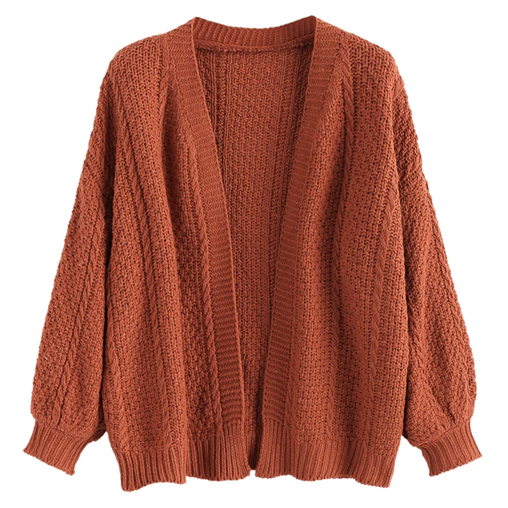 ZAFUL короткий кардиган с рукавами-фонариками осенний свитер кардиганы женские