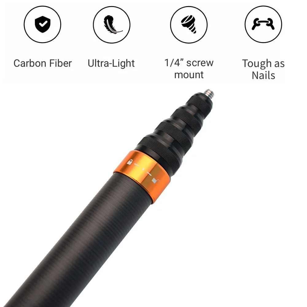 2 9 м углеродное волокно невидимая селфи палка для Insta360 ONE X2 / RS/ONE R X 290 см аксессуары