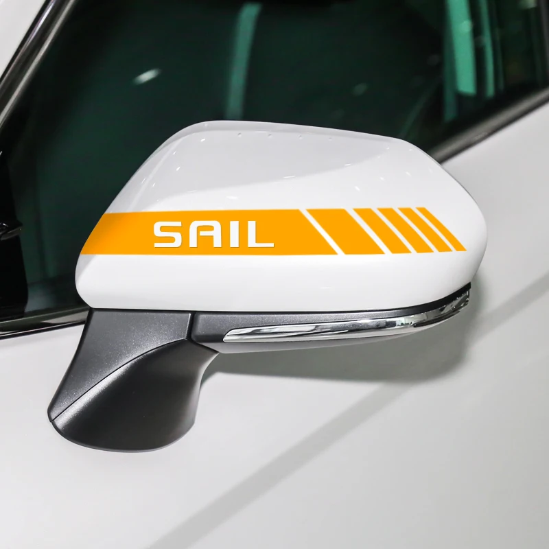 2 шт./лот автомобильные наклейки на зеркало заднего вида для Chevrolet Sail 2010-2020
