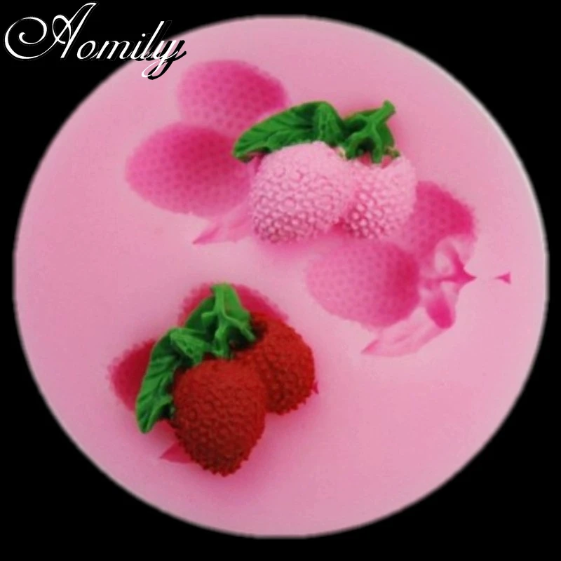 Помадка вишня ананас клубника личи черника Малина силиконовые формы торт