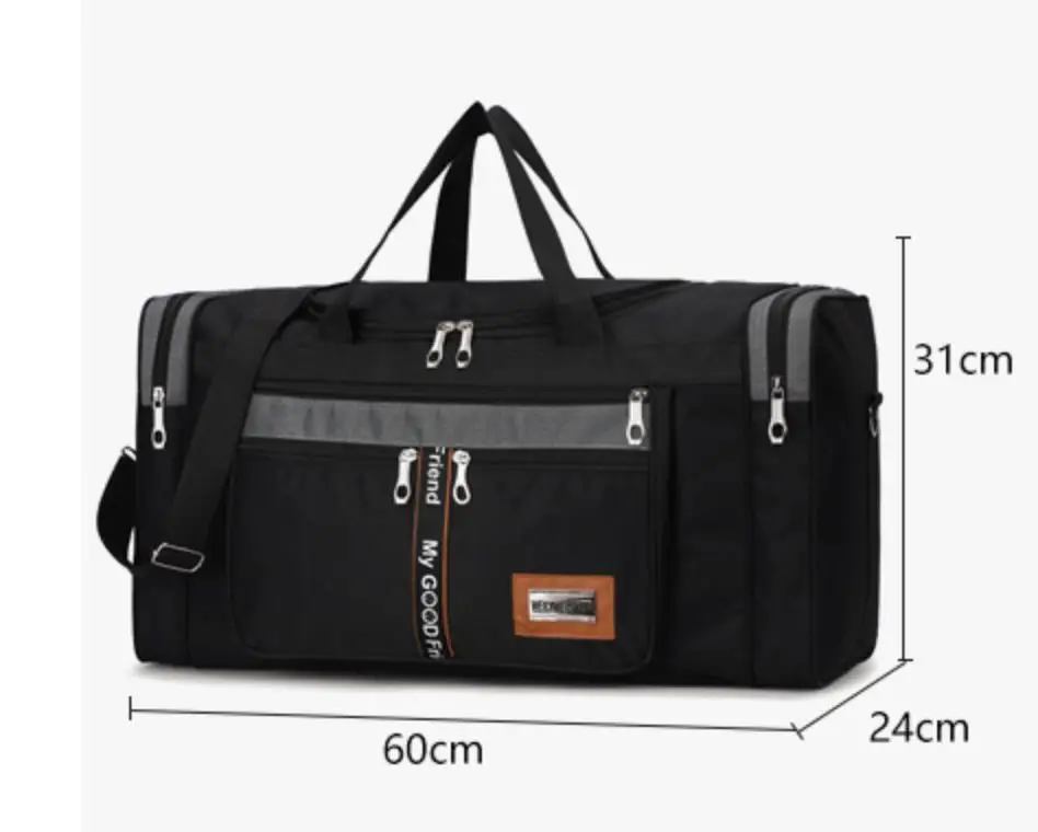 Мужская большая Вместительная дорожная сумка Холщовая Сумка через плечо