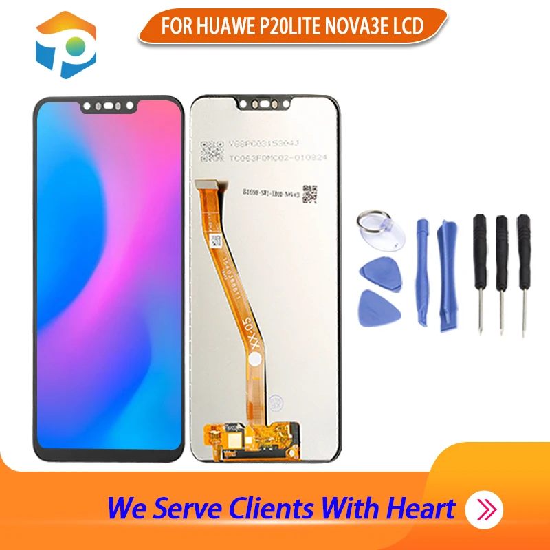 

ЖК-дисплей качества AAA с рамкой для Hua wei P20 Lite, ЖК-экран для HUA WEI P20 Lite ANE-LX1 ANE-LX3 Nova 3e LCD TFT
