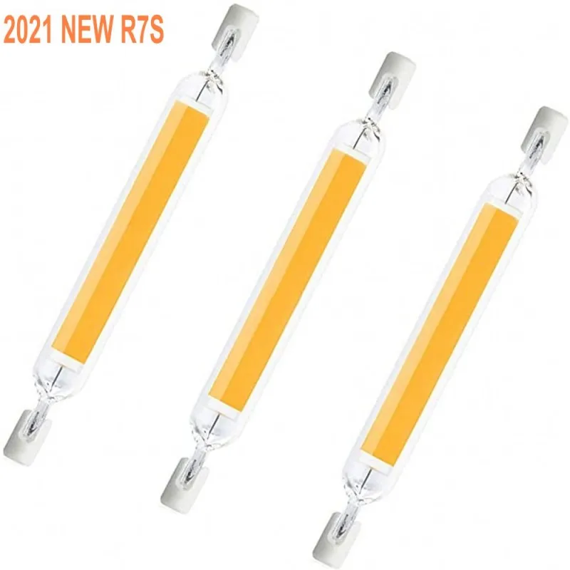 Новый мощный R7S 78 мм 15 Вт 20 хит продаж Точечный светильник 118 30 40 220V 110V COB лампа