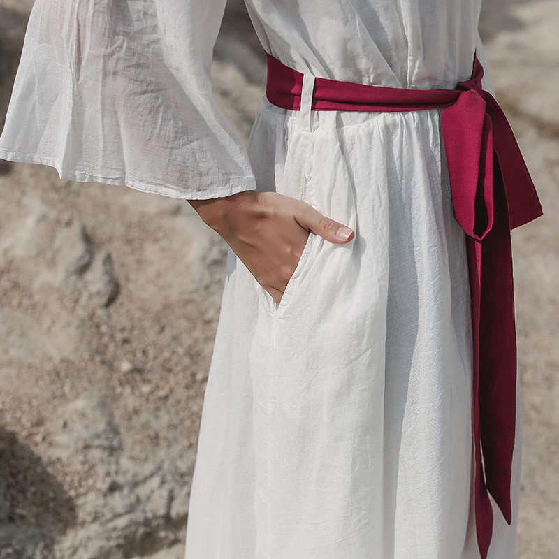 Платье NINI WONDERLAND женское хлопковое винтажное Длинное Элегантное платье в стиле