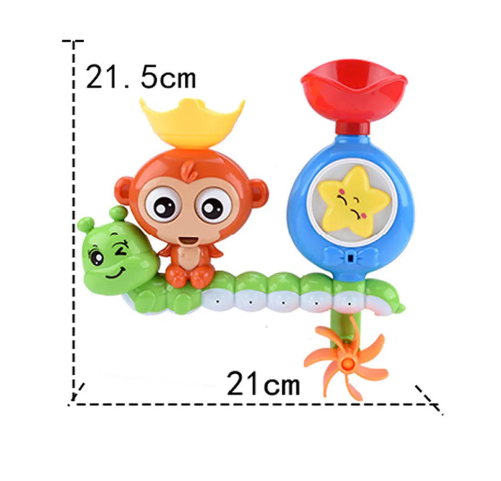 

DIY Baby Bath Toys Suction Cup Track Water Games Toys Cartoon Monkey Classic Shower Water Toy Bathroom Swimming Kid Toys