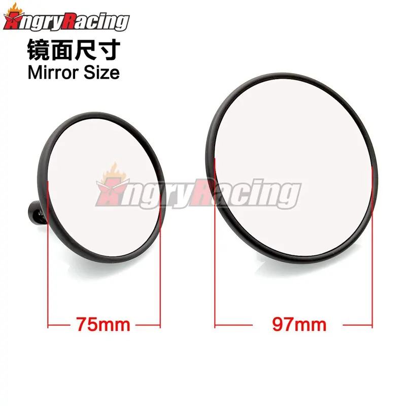 Cafe Racer Retro Motorcycle Modified High Quality Rearview Mirror For Benelli Leoncin Triumph T100 Piaggio VESPA CB400ss CB1300 |