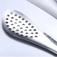 1pc stainless steel kitchen tong heat resistant hollow out barbecue tongs food tongs kitchen tools bbq tools accessories