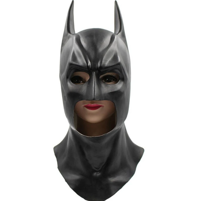 Брюс Уэйн Бэтмен Хэллоуин фотосессия маски Темного рыцаря шлем на все лицо |