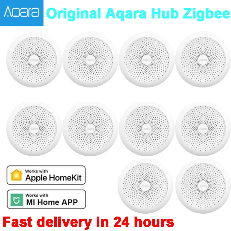 

Блок управления умным домом Aqara Zigbee, беспроводной хаб для системы сигнализации, работает с приложением Apple HomeKit