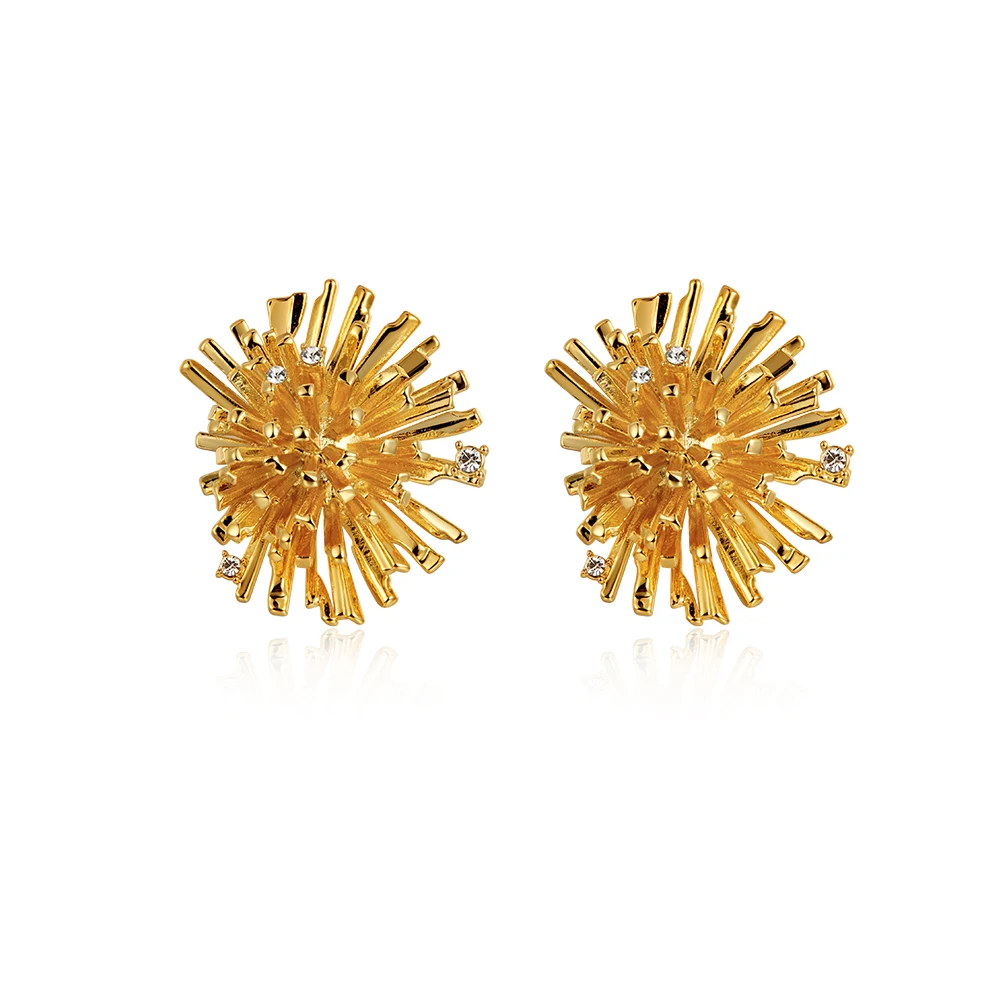 

2021 Summer new irregular diamond-encrusted fireworks earrings simple earrings women