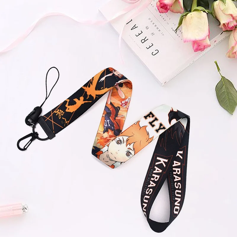 

Anime Volleyball Junior 2 New Mobile Phone Lanyard Wristband Spot Pendant Keychain U Disk Buckle For ID Card Badge Holder