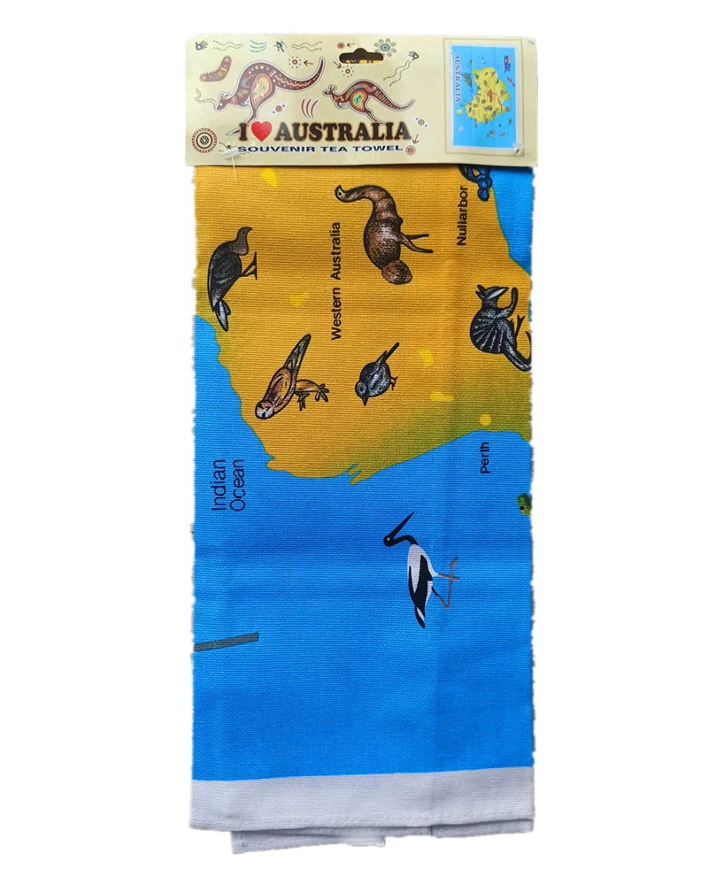 

100% Cotton Tea towel Printing Beautiful Dish Napkin Australia Souvenir Flowers Tea Towel Australia Better Funny Cute Cheap