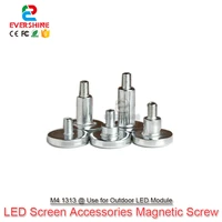 100pcslot m4 1313 magnet screws magnetic column for outdoor p2 5 p3 p4 p5 p6 p8 p10 led module