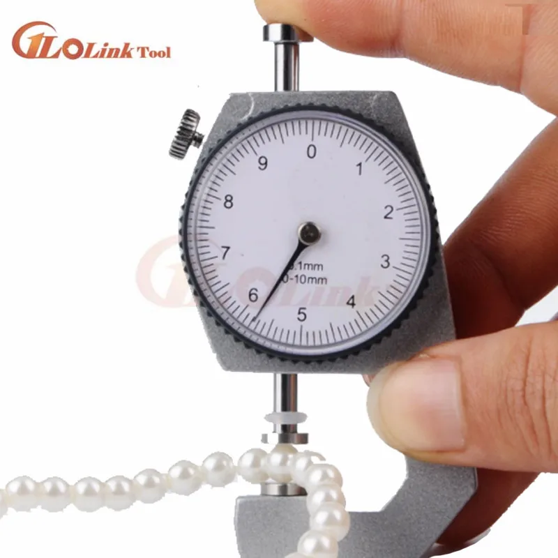 Измеритель толщины циферблата высокого качества Изогнутый наконечник 0 10 мм/0 20