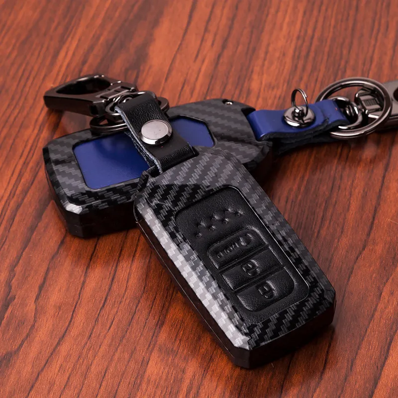 Автомобильный Брелок чехол для дистанционного ключа из углеродного волокна
