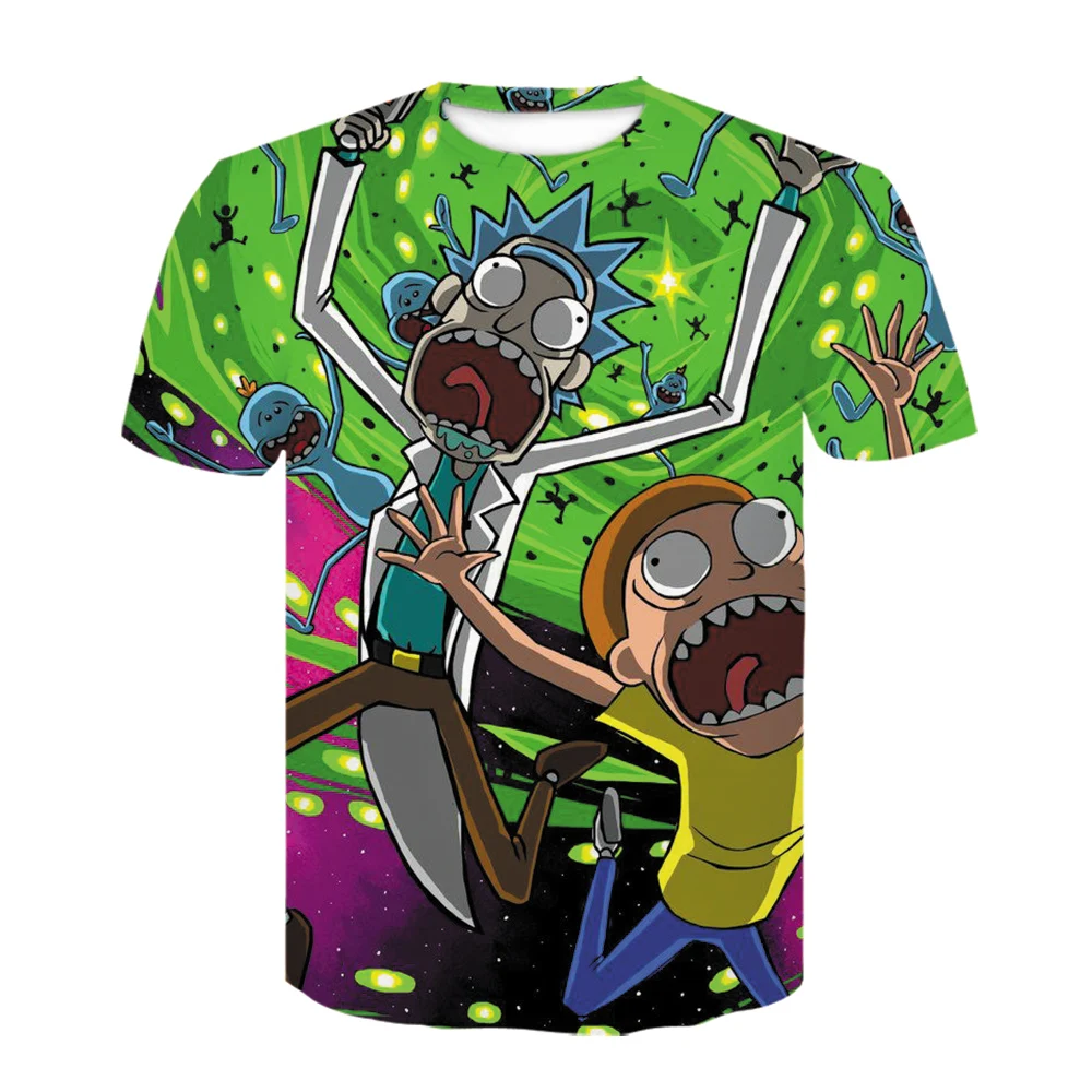 

Spring new junior men's short sleeved 3D print fashion summer top