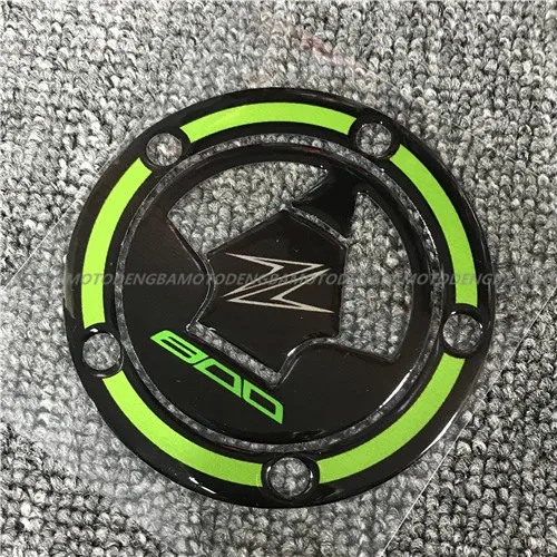 Для Kawasaki Z800 Ninja250 300 ZX6R ZX10R Z1000XS Z1000 ZX7R ZX9R мотоцикл бак Pad газа кепки стикеры Наклейка защитная крышка - Цвет: Зеленый