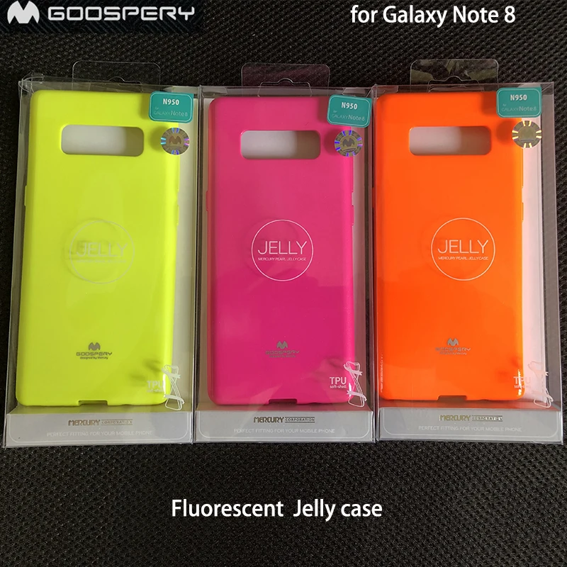 Чехол для Samsung Galaxy Note 8 флуоресцентный прозрачный чехол оригинальный Mercury мягкий