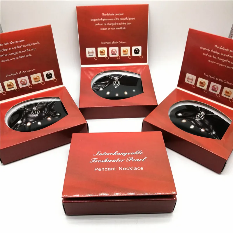 Ожерелье с жемчужным кулоном ожерелье подвеской в подарочной коробке|Ожерелья