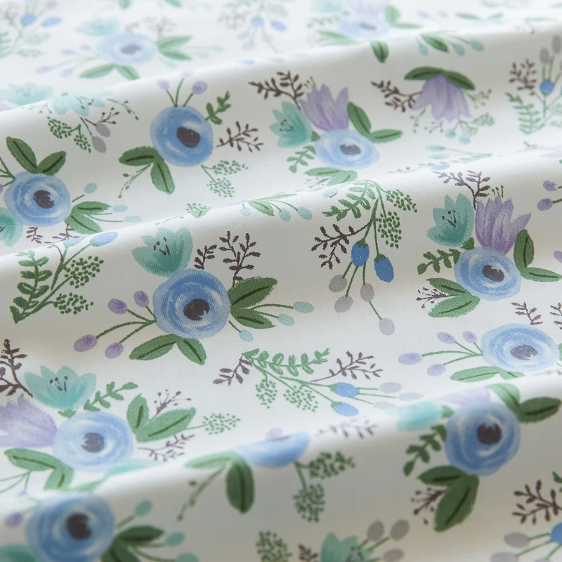 160 см * 50 Цветочная хлопчатобумажная ткань Маленькое платье с цветочным узором