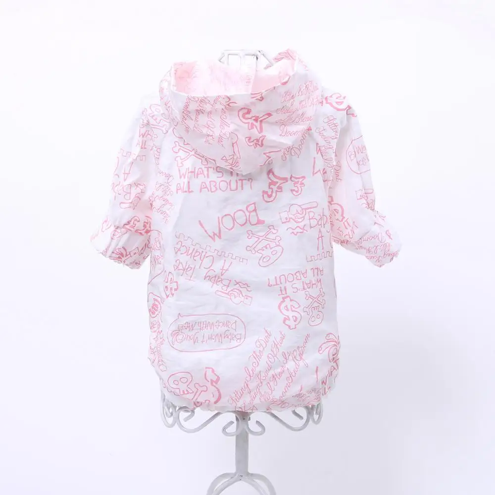 Летняя одежда для собак футболка с цветочным дизайном со щенком Солнцезащитная 6