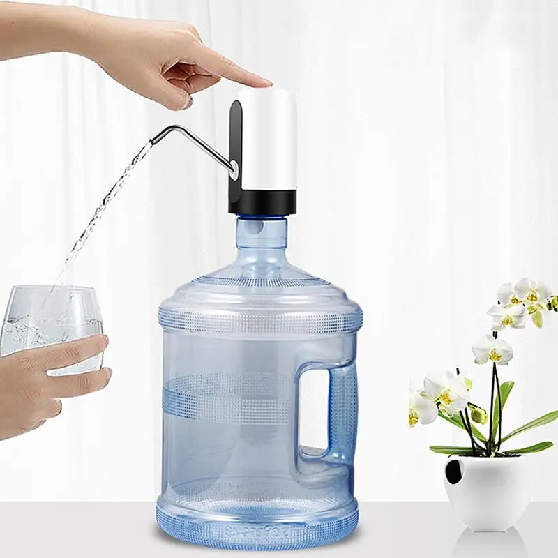 

Auto Pressure Pump Wireless Electric Water Drinking Bottle Dispenser USB Rechargeable Water Drinking Pump