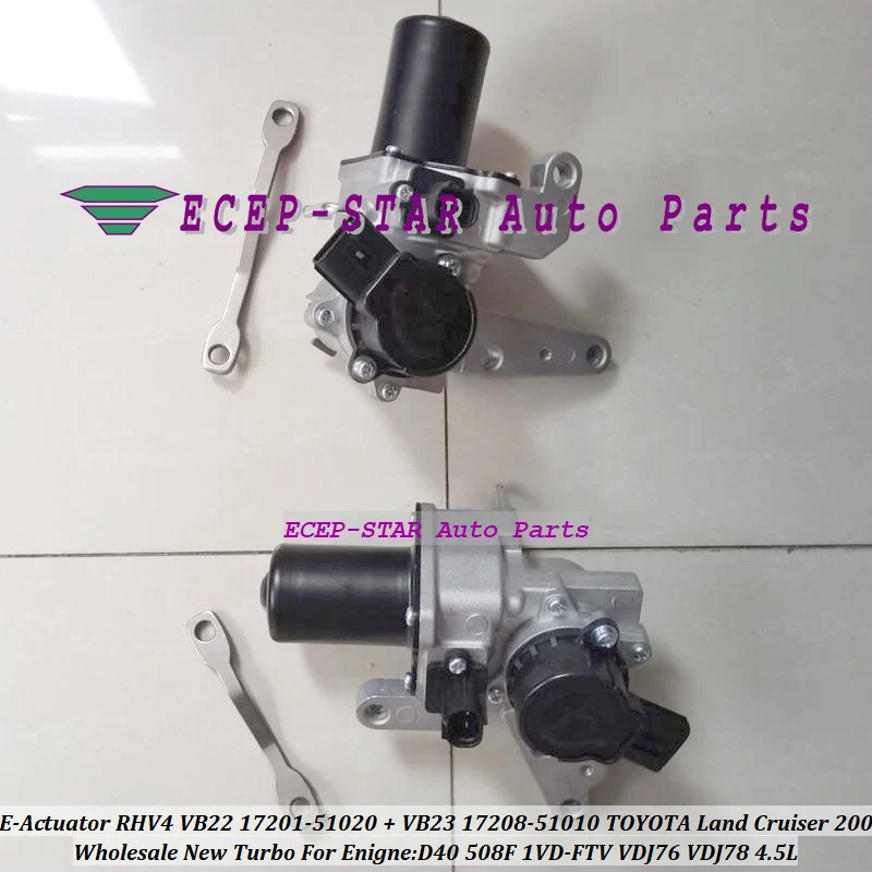 Турбо электронный привод RHV4 VB22 17201 51020 + VB23 17208 51010 для TOYOTA Land Cruiser 200 D40 508F 1VD FTV VDJ76 VDJ78