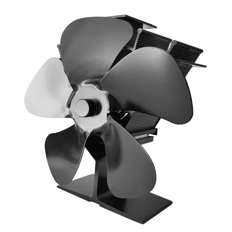 

SF204S 5 Blades Heat Powered Stove Fan Log Wood Burner Ecofan Quiet Home Fireplace Fan Efficient Heat Distribution