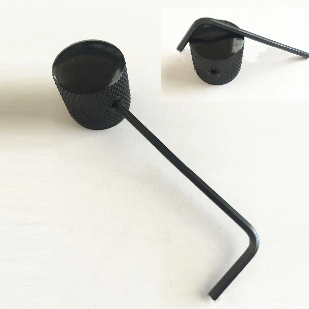 Металлический черный купольный тон Гитара Бас управление ручка кнопка