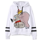 Милые толстовки Дамбо из мультфильма Disney, женские толстовки с рисунком в стиле гранж, Ullzang, Harajuku, футболки с рисунком из аниме, милые топы унисекс, женские свитшоты
