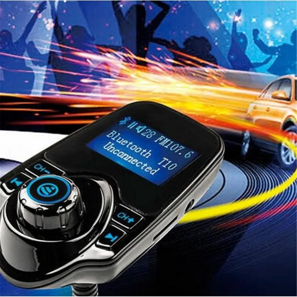 Комплект громкой связи с ЖК дисплеем XIAOMI беспроводной автомобильный Bluetooth fm