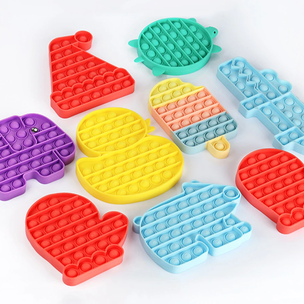 

Funny Push Bubble Sensory Interactive Toys Portable Silicone Stress Reliever Funny Slow Soft Kid Decompression Balls