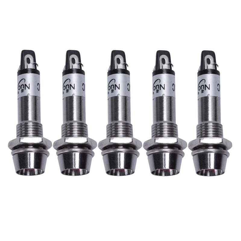 220 В переменного тока красный металлический светодиодный светильник сигнальный