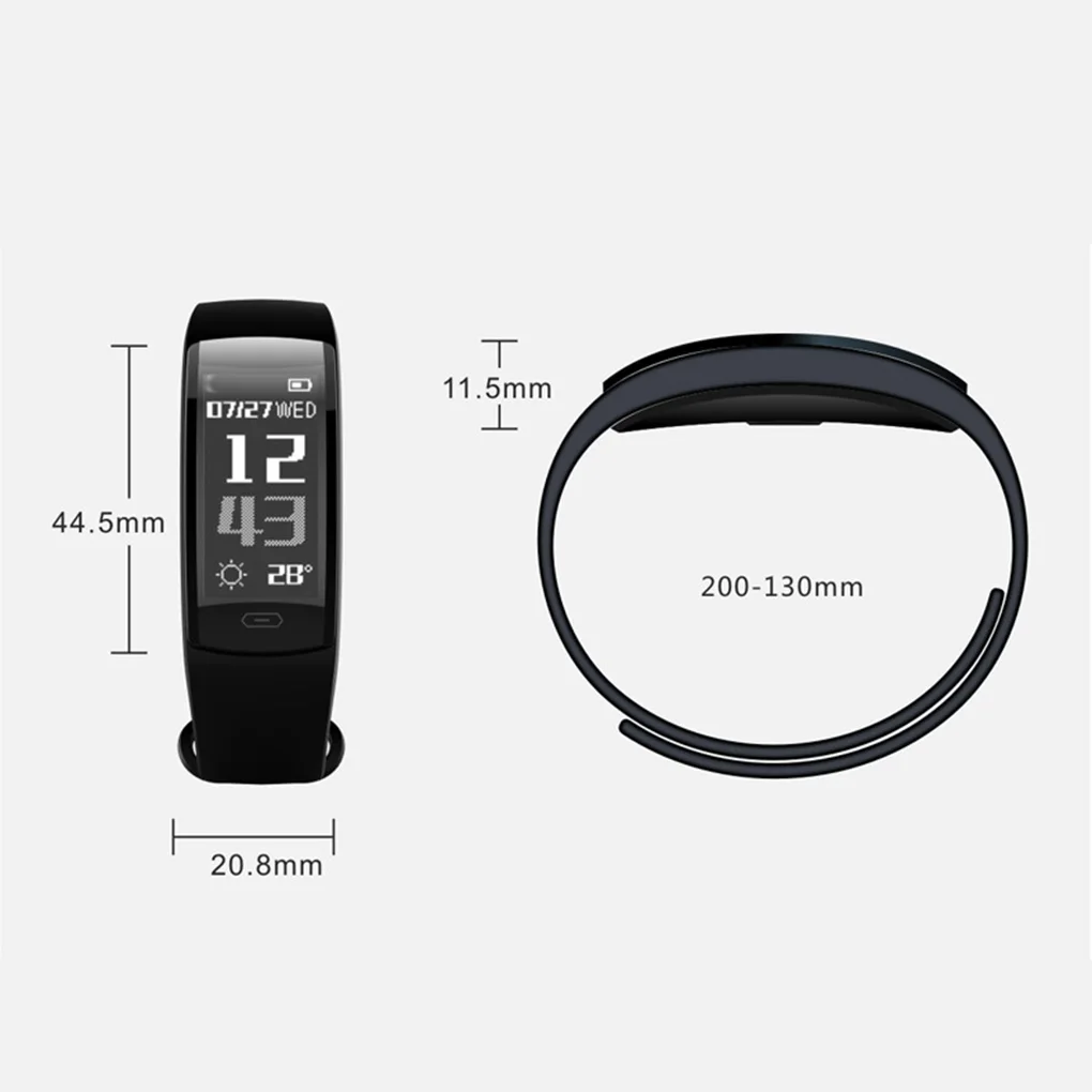 

QS90 Smart Wristband Bluetooth Wristband Heart Rate Waterproof Blood Pressure Oxygen Wristband Long Time Standby Smart Watch
