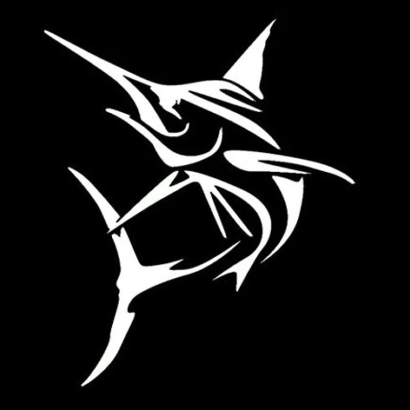 

Creative Marlin Fish Larg Swordfish Surf Car Sticker Accessories Vinyl PVC 15cm*13cm Motorcycle Waterproof Car Styling Decal