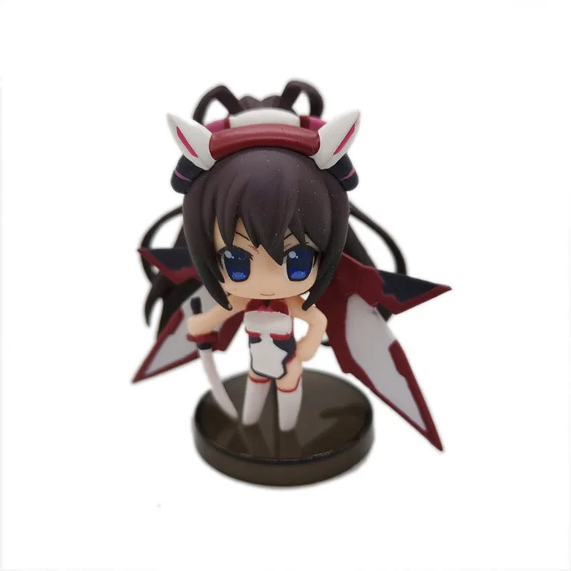 

Genuine Anime Infinite Stratos Action Figures Shinonono Houki PVC Q Version Cute Girl Decorative Ornaments Model Toy Gift