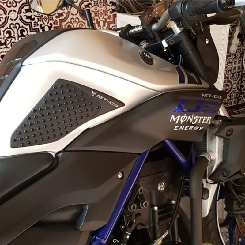 

For Yamaha MT-03 MT03 MT 03 2015-2016 Motorcycle Protector Anti slip Tank Pad Sticker Gas Knee Grip Traction Side 3M Decal